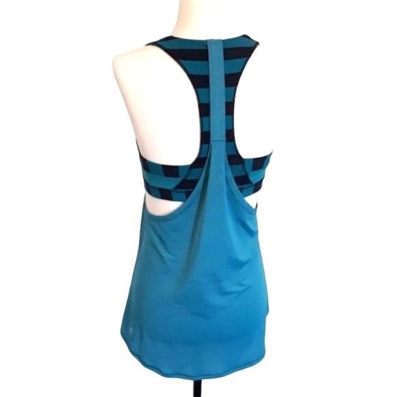 Lululemon 2-In-Run Tank Surge Micro Macro Stripe Size 4 (W1E15S) - Picture 6 of 9